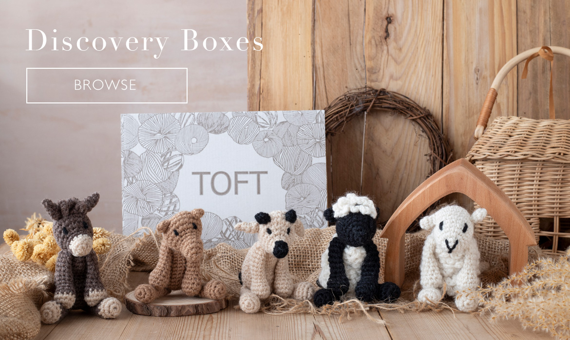 Discovery Boxes Nativity crochet mini animals gift yarn